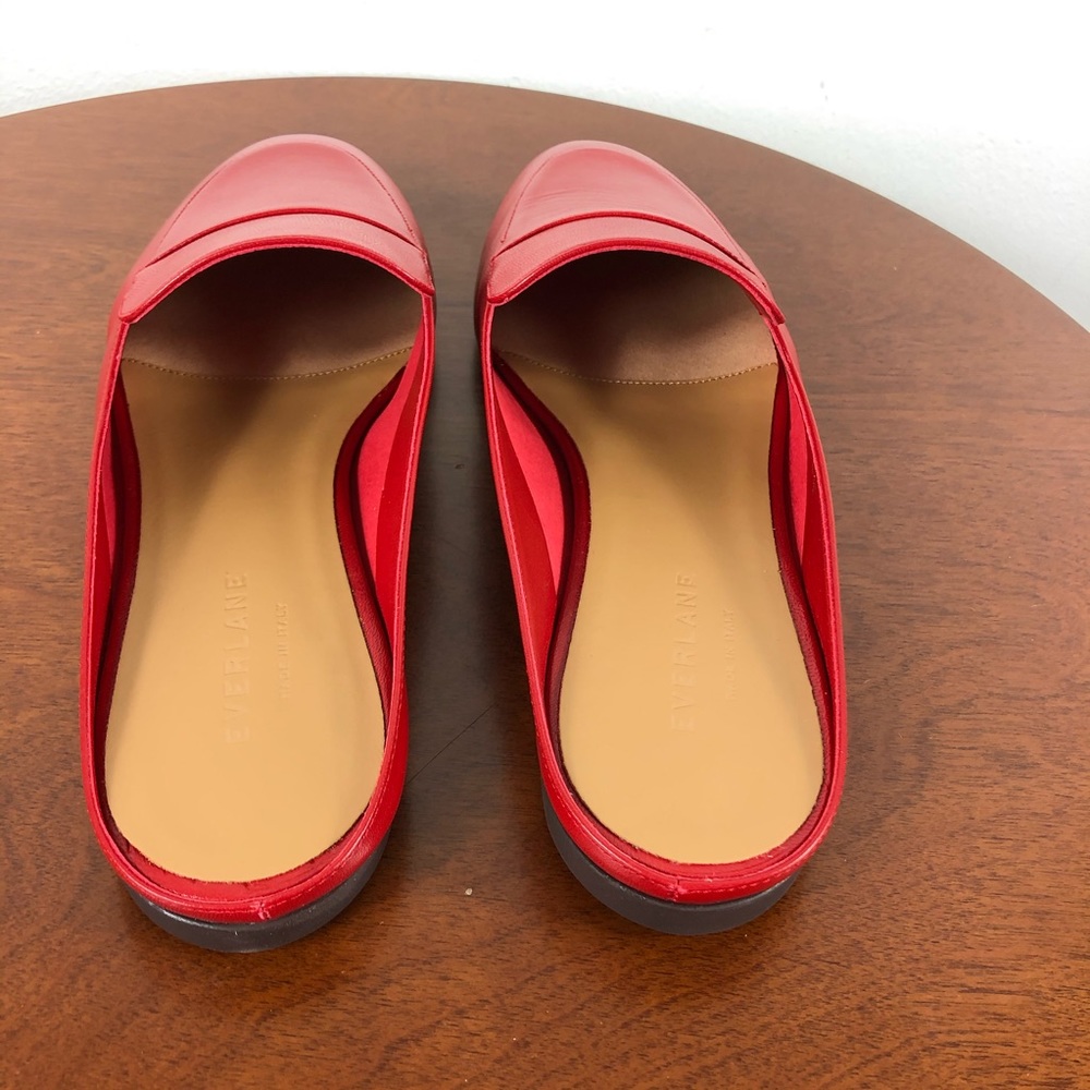Everlane The Day Loafer Mule In Red Size 7.5 - Picture 8 of 13